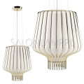 lampa zwieszana do nowoczesnych wnętrz Saya 40cm biały złoty 100W E27