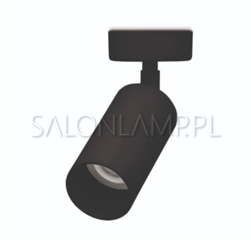 czarna lampa plafon montowany do sufitu Slim 1x50W GU10 Reflektor z regulacją świecenia do biura i nowoczesnych wnętrz.jpg