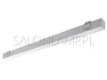 nowoczesna belka lampa wpuszczana w sufit bezramkowa z mikropryzmą Medio LED WP 27W 112,6cm do zaieszenia na biurkiem lub stołem z ekspozycją sklepową.jpg