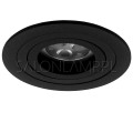 lampa wpuszczana w sufit podwieszany czarne Oczko Halogenowe Wpust 5210 50W GU10 do korytarza przedpokoju.jpg