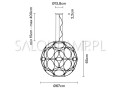 lampa wisząca Giro 67 LED schemat