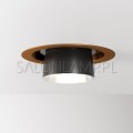 lampa wpuszczana w sufit podwieszany Clague WP LED 20W brąz