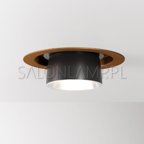 lampa wpuszczana w sufit podwieszany Clague WP LED 20W brąz