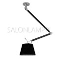 lampa natynkowa z regulowanym ramieniem Zyta S 60W E27 czarny klosz