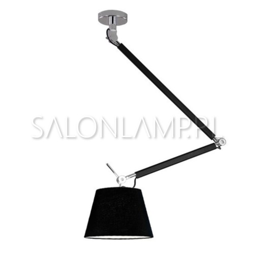 lampa natynkowa z regulowanym ramieniem Zyta S 60W E27 czarny klosz