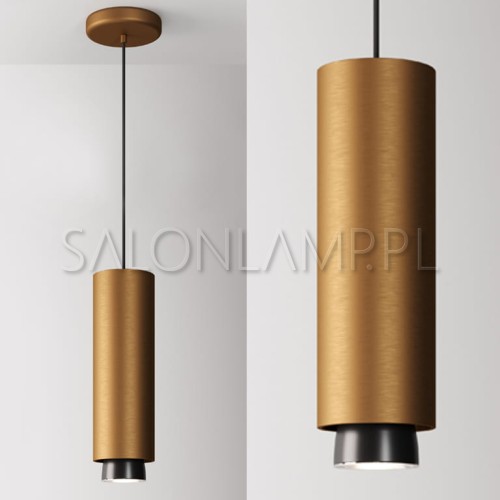 lampa zwieszana do nowoczesnych wnętrz Claque h30cm LED 20W brązowa