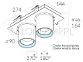 oprawa wpuszczana Auro Base 90.2 WP LED schemat
