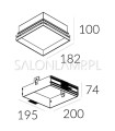 oprawa wpuszczana Solid Area 2.0 WP LED 23W schemat