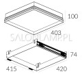 oprawa wpuszczana Solid Area 4.0 WP LED 35W schemat