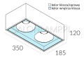 oprawa natynkowa Solid Lightbox 185.2 NT LED 2x23W schemat