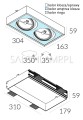 oprawa wpuszczana Lava X2 WP Trimless QR111 schemat