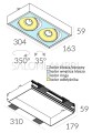 oprawa wpuszczana Lava X2 WP Trimless edge.LED 2x6,5W schemat