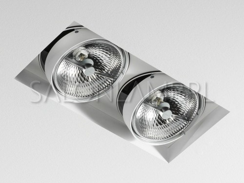 lampa wpuszczana w sufit podwieszany Multiva Evo 115.2 Trimless QR111 2x100W