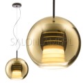 włoska lampa wisząca Beluga Royal 17W 30 gold złoty