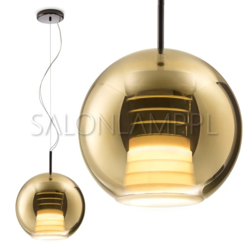 włoska lampa wisząca Beluga Royal 17W 30 gold złoty