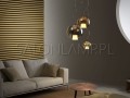 elegancka lampa wisząca Beluga Royal 17W 30 gold złoty aranżacja