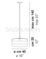 Lampa wisząca ze szkła Murano Futura SP G schemat.jpg