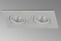 lampa wpuszczana w sufit podwieszany podwójne białe Oczko Halogenowe Wpust 11 2x50W GU10.jpg