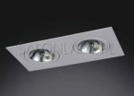 Oczko Wpust 1 Białe 2xQR111 G53 – 355x180mm – Lampa Wpuszczana