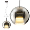 włoska lampa wisząca Beluga Royal 17W 30 titanum tytan