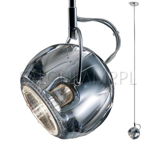 włoska lampa sufitowa Beluga 1 pojedynczy kryształ nowoczesne lampy sufitowe.jpg