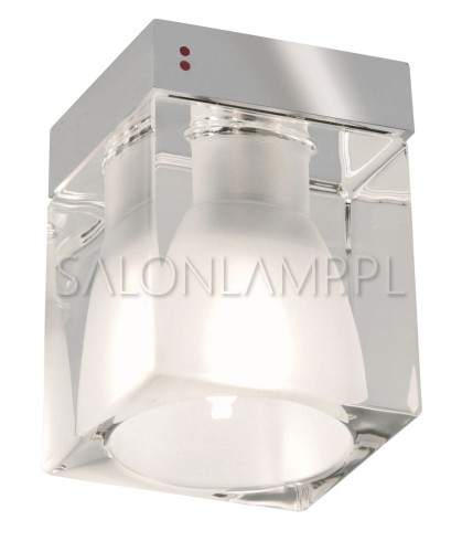 Lampa sufitowa cubetto crystal plafon na korytarz szklana lampa natynkowa nowoczesne oświetlenie.jpg