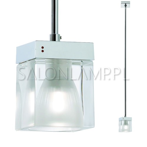 Lampa wisząca Cubetto crystal modne lampy wisząca kryształ transparentny włoskie lampy wiszące do domu.jpg