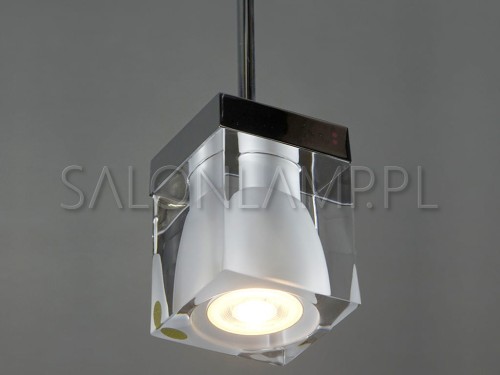 Lampa wisząca Cubetto crystal modne lampy wisząca kryształ transparentny włoskie lampy wiszące do domu.jpg