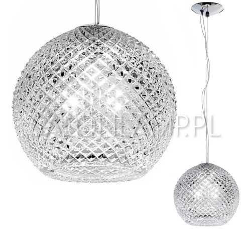 Lampa wisząca kryształ szkło przezroczyste Diamond lampa zwis do nowoczesnego domu.jpg