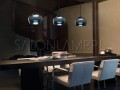 Lampa wisząca włoskie szkło Murano Cristallina SP black lampa zwis do domu firma Vistosi aranżacja