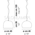 Lampa wisząca firmy Vistosi Surface SP G lampa do domu lampa zwis nowoczesna ekskluzywna szkło białe schemat.jpg