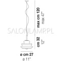 Lampa wisząca szkło Murano Novecento SP P szkło białe nowoczesne oświetlenie włoskie lampy lampa zwis ekskluzywna piękna schemat.jpg