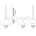 Lampa wisząca szkło Murano Ninfea SP G szkło białe nowoczesne oświetlenie włoskie lampy lampa zwis ekskluzywna piękna schemat.jpg