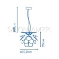 nowoczesna lampa wisząca Discoco 35 Marset schemat.jpg