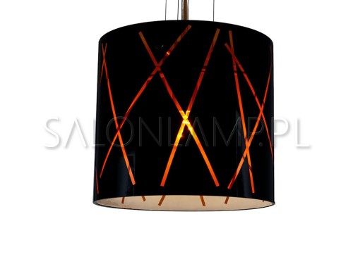 czarno pomarańczowa lampa wisząca z Niemiec Schwarz Orange Transparent.jpg
