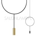 nowoczesna czarna lampa wisząca Revolta T SP Ø 38cm 6W LED Marset.jpg