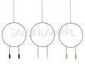 designerska czarna podwójna lampa wisząca Revolta T SP Ø 60cm 2x6W LED Marset z dekoracyjnym kołem.jpg