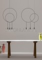 ekskluzywna czarna podwójna lampa wisząca z ozdobnym kołem Revolta T SP Ø 60cm 2x6W LED Marset.jpg