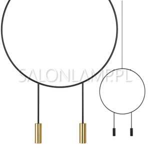 Revolta T Czarna – 600x35x4300mm – Lampa Wisząca