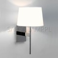 chromowany kinkiet do salonu San Marino 0941 z białym abażurem.jpg