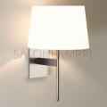 kinkiet do salonu San Marino 0942 z białym abażurem mocowanie matowy nikiel.jpg