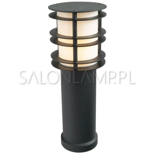 lampa ogrodowa Stockholm 49cm IP65 czarny słupek pochodnia oświetlający drogę do posesji.jpg