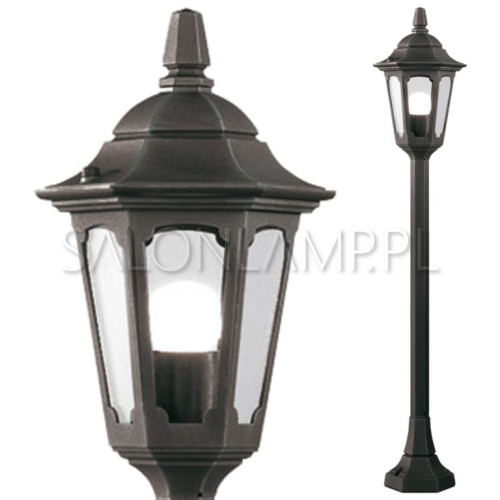 czarny słupek zewnętrzny wodoszczelna latarnia latarenka ogrodowa Parish Mini Pillar h 95cm IP44.jpg