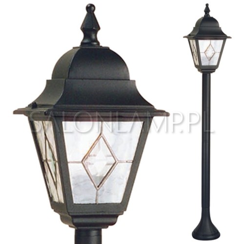 czarny słupek zewnętrzny wodoszczelna latarnia latarenka ogrodowa Norfolk Pillar h 104cm IP44.jpg