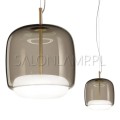 designerska włoska lampa wisząca Jube SP P LED z dymionym kloszem.jpg