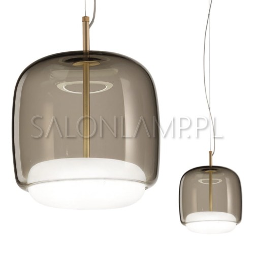 designerska włoska lampa wisząca Jube SP P LED z dymionym kloszem.jpg