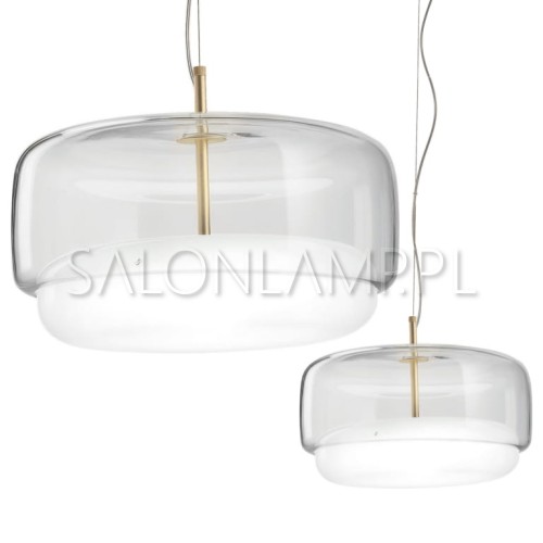 designerska włoska lampa wisząca Jube SP G LED z transparentnym kloszem.jpg