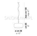 lampa wisząca Jube SP G LED Vistosi schemat.jpg