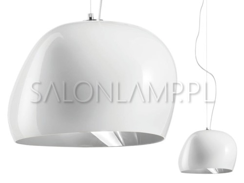 designerska biała lampa ze szkła Murano Surface SP P Vistosi.jpg