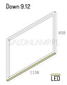 prostokątna oprawa ramka natynkowa Fraam Down 9.12 NT LED 46W 6000lm.jpg